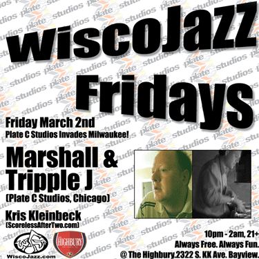 Flyer for WiscoJazz Fridays on 2007-03-16.