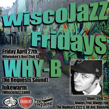 Flyer for WiscoJazz Fridays on 2007-05-18.