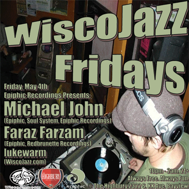 Flyer for WiscoJazz Fridays on 2007-06-01.