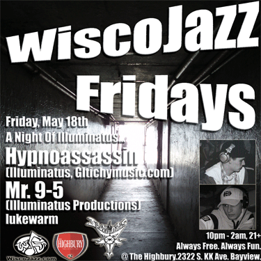 Flyer for WiscoJazz Fridays on 2007-06-15.