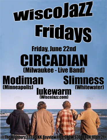 Flyer for WiscoJazz Fridays on 2007-08-03.