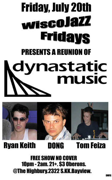 Flyer for WiscoJazz Fridays on 2007-09-07.