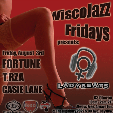 Flyer for WiscoJazz Fridays on 2007-09-21.