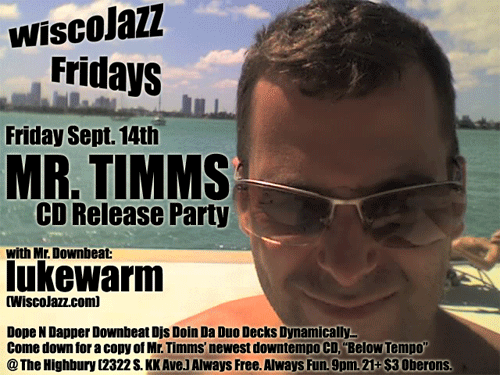 Flyer for WiscoJazz Fridays on 2007-11-16.