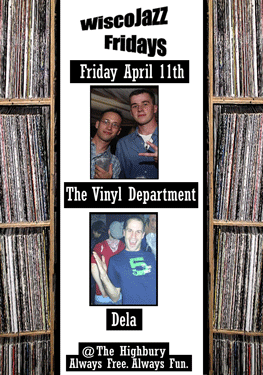 Flyer for WiscoJazz Fridays on 2008-06-13.