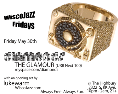 Flyer for WiscoJazz Fridays on 2008-08-01.