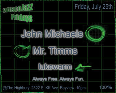 Flyer for WiscoJazz Fridays on 2008-09-19.