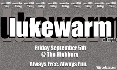 Flyer for WiscoJazz Fridays on 2008-10-24.