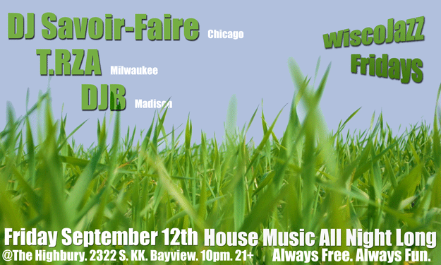 Flyer for WiscoJazz Fridays on 2008-10-31.