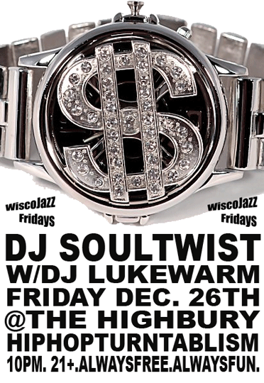 Flyer for WiscoJazz Fridays on 2009-03-06.