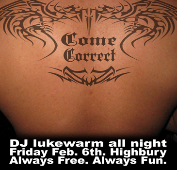 Flyer for WiscoJazz Fridays on 2009-04-10.