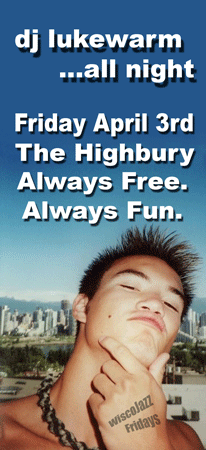 Flyer for WiscoJazz Fridays on 2009-06-05.