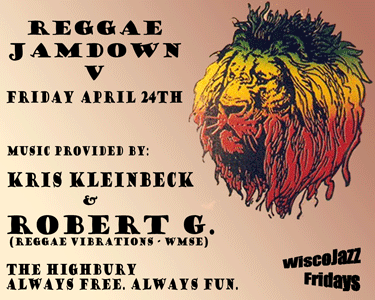 Flyer for WiscoJazz Fridays on 2009-06-26.