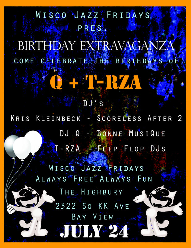Flyer for WiscoJazz Fridays on 2009-10-16.