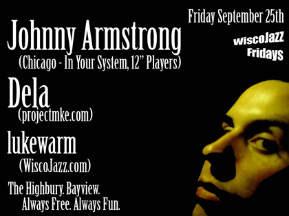 Flyer for WiscoJazz Fridays on 2009-12-11.