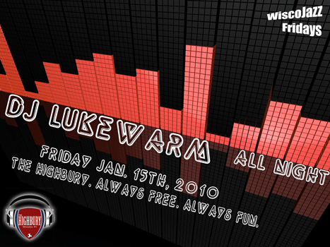 Flyer for WiscoJazz Fridays on 2010-04-02.