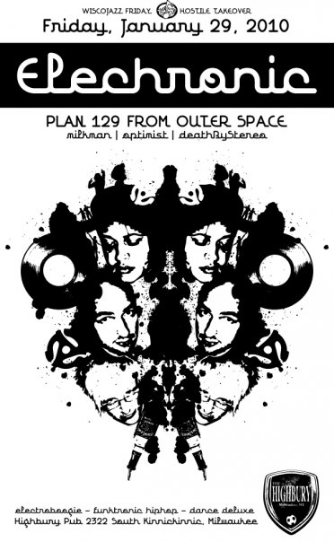 Flyer for WiscoJazz Fridays on 2010-04-16.