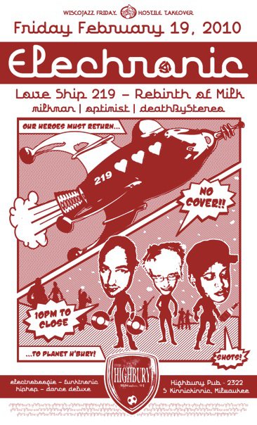 Flyer for WiscoJazz Fridays on 2010-05-07.