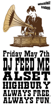 Flyer for WiscoJazz Fridays on 2010-07-16.