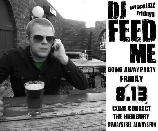 Flyer for WiscoJazz Fridays on 2010-10-08.