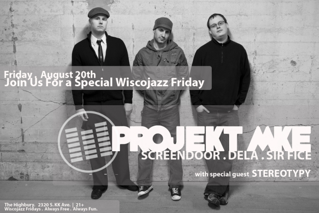 Flyer for WiscoJazz Fridays on 2010-10-15.