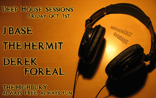 Flyer for WiscoJazz Fridays on 2010-11-26.