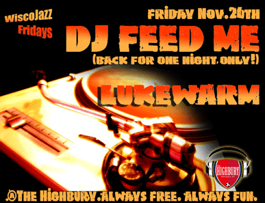 Flyer for WiscoJazz Fridays on 2011-01-21.