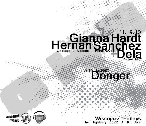 Flyer for WiscoJazz Fridays on 2011-01-28.