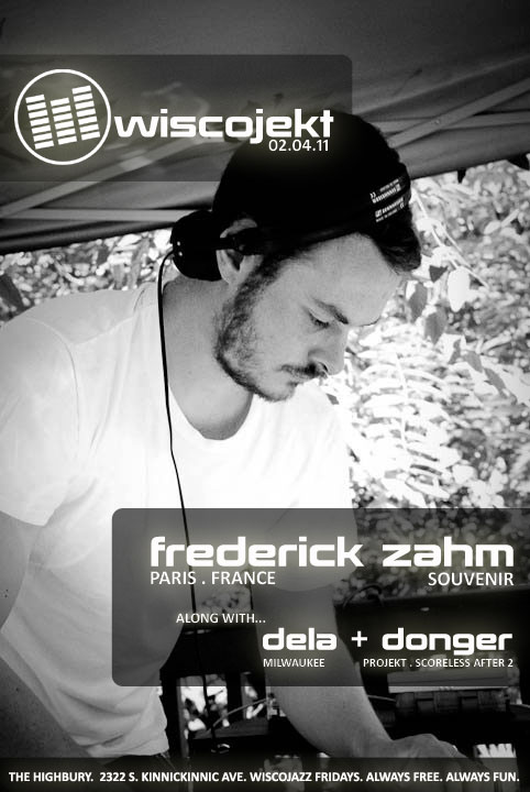 Flyer for WiscoJazz Fridays on 2011-03-18.