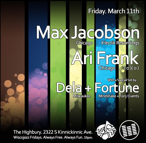 Flyer for WiscoJazz Fridays on 2011-04-22.