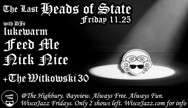 Flyer for WiscoJazz Fridays on 2011-08-26.